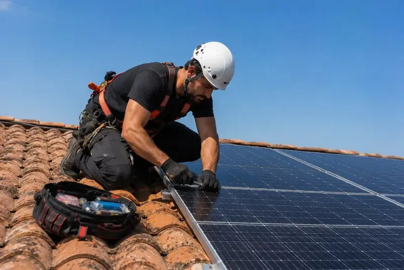 Maintenance et monitoring de panneaux solaires à Saint-Sorlin-en-Bugey